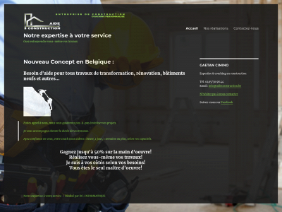 aideconstruction.be snapshot