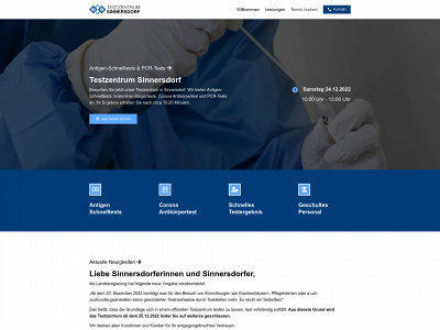 testzentrum-sinnersdorf.de snapshot