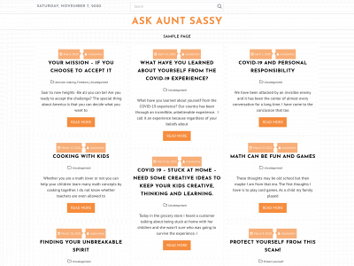 askauntsassy.com snapshot