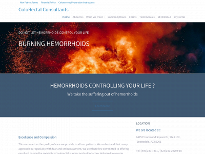 colorectalconsultants.com snapshot