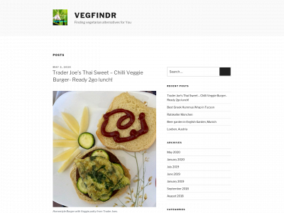 vegfindr.com snapshot