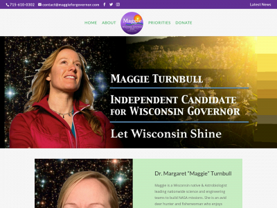 maggieforgovernor.com snapshot