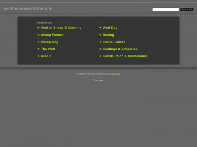 wolfinsheepsclothing.in snapshot