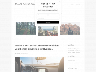 www.travel-saving.com snapshot