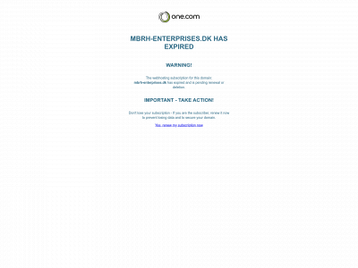 mbrh-enterprises.dk snapshot