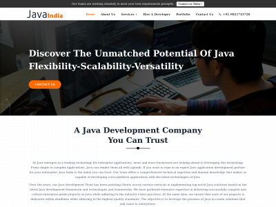 javaindia.in snapshot