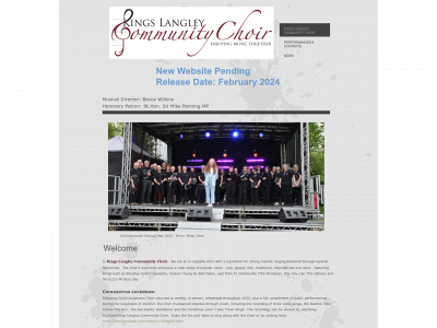 kingslangleychoir.co.uk snapshot
