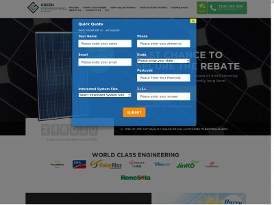 greenengineeringsolar.com.au snapshot