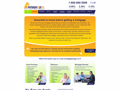 mortgagestogo.ca snapshot