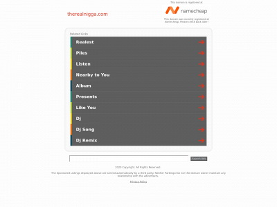 therealnigga.com snapshot