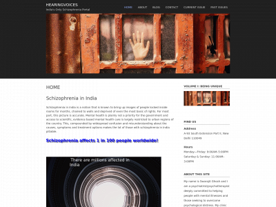 hearingvoices.in snapshot