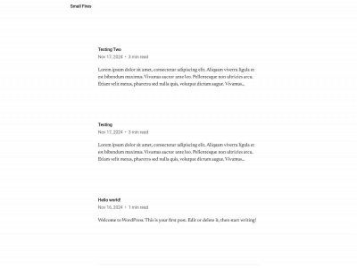 smallfires.org snapshot