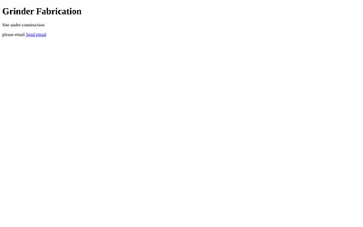 grinderfabrication.com snapshot