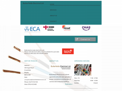 butterfieldselectricalltd.co.uk snapshot