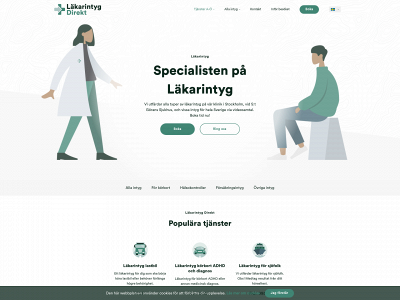 lakarintygdirekt.se snapshot