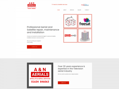 aandnaerials.com snapshot