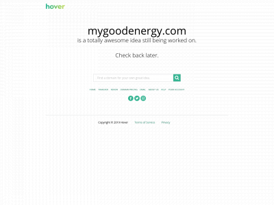mygoodenergy.com snapshot