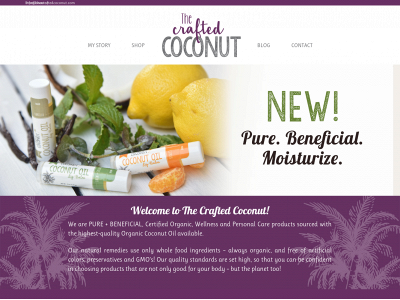 thecraftedcoconut.com snapshot