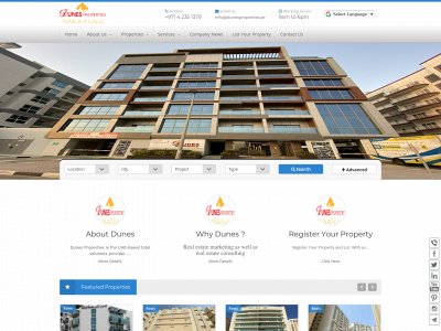 dunesproperties.ae snapshot