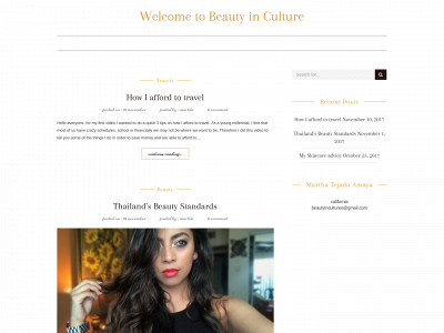 beautyinculture.com snapshot