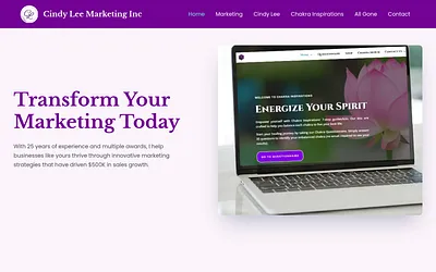 cindyleemarketing.com snapshot
