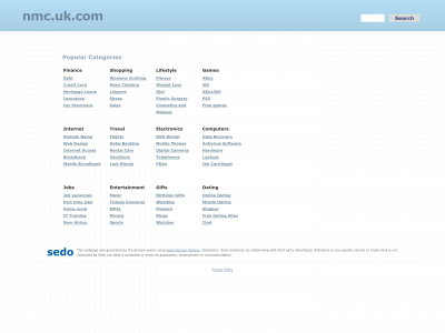 nmc.uk.com snapshot