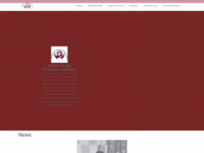 allianceforprotectionofchildren.org snapshot