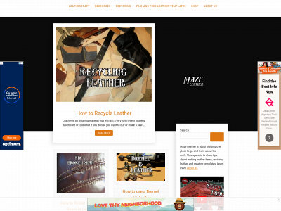 mazeleather.com snapshot