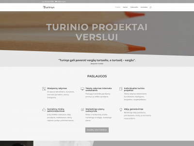 turinys.lt snapshot