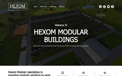 hexommodularbuildings.com snapshot