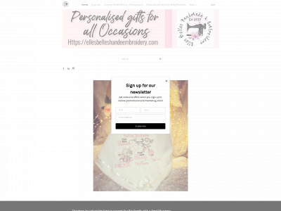 www.ellesbelleshandmadeembroidery.com snapshot