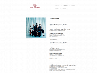 artosquartet.dk snapshot