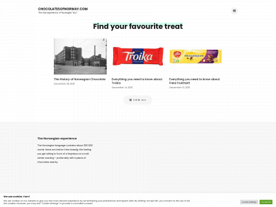 chocolatesofnorway.com snapshot