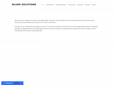 www.mlukesolutions.com snapshot