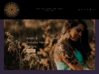 artistichennabygayatri.com snapshot