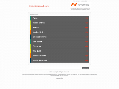 thejuniorsquad.com snapshot