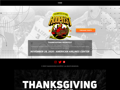thanksgivinghoopfest.com snapshot