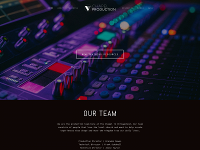 chapelproduction.org snapshot