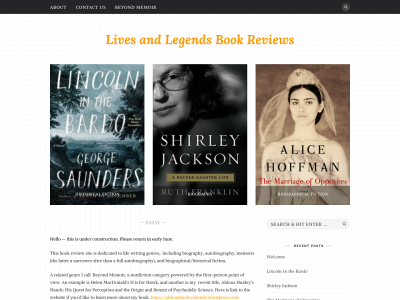 livesandlegends.com snapshot