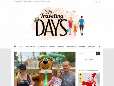thetravelingdays.com snapshot