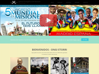 iglesiaevangelicadebeasain.es snapshot