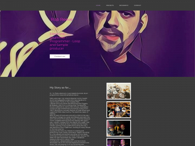 robreevedrummer.uk snapshot