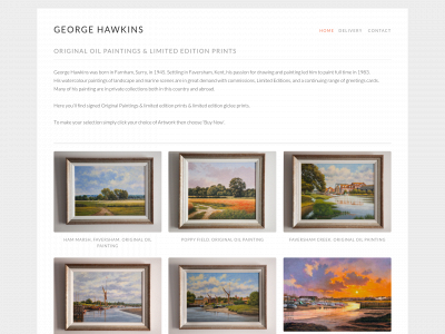 georgehawkinsartist.co.uk snapshot