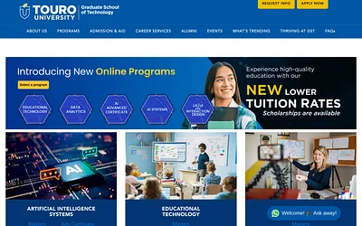 gst.touro.edu snapshot