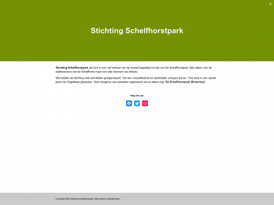 stichtingschelfhorstpark.nl snapshot