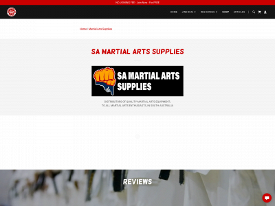 www.samartialartssupplies.com snapshot
