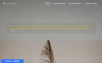 somewisethoughts.weebly.com snapshot