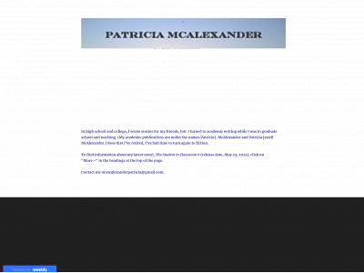patriciamcalexander.weebly.com snapshot