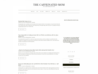 thecaffeinatedmomblog.com snapshot