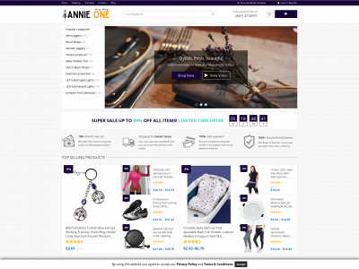 annieonestopshop.com snapshot
